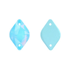 Aquamarine AM Lemon Shape High Quality Glass Sew-on Rhinestones