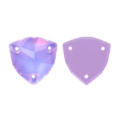 Lavender AM Trilliant Shape High Quality Glass Sew-on Rhinestones