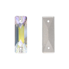 Crystal Transmission Cosmic Baguette Shape High Quality Glass Sew-on Rhinestones