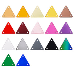 Triangle Shape Multi Colors Acrylic Sew-on Mirror For Dance Costume