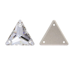 Silver Shade Triangle Shape High Quality Glass Sew-on Rhinestones WholesaleRhinestone