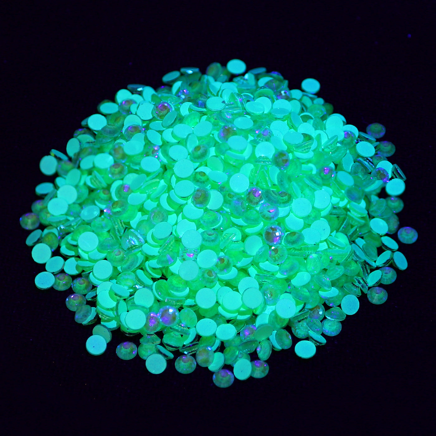 Neon Mint Mambo AB Glass FlatBack Neon Rhinestones WholesaleRhinestone