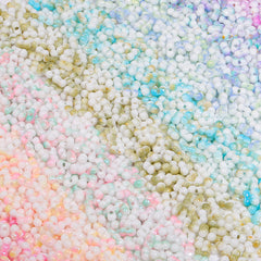 Various Colors Rainbow Effect Peanut Beads Shape Glass Seed Beads In Bulk Package