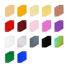 Cosmic Shape Multi Colors Acrylic Sew-on Mirror For Dance Costume