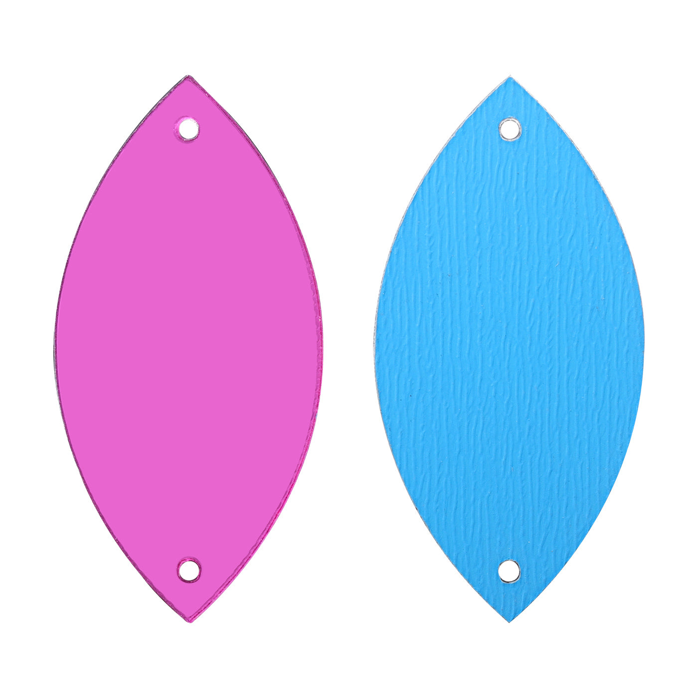 Navette  Shape Multi Colors Acrylic Sew-on Mirror For Dance Costume