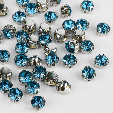 Crystal Sewing 3D Claw Rhinestones Silver Base