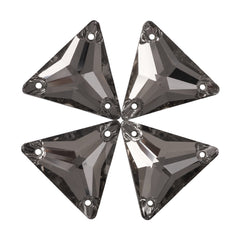 Black Diamond Triangle Shape High Quality Glass Sew-on Rhinestones WholesaleRhinestone