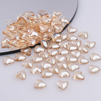 Heart Shape Golden Shadow Flat Back Fancy Rhinestones WholesaleRhinestone