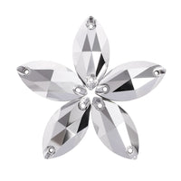 Comet Argent Light Navette Shape High Quality Glass Sew-on Rhinestones WholesaleRhinestone