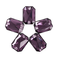 Amethyst Octagon Shape High Quality Glass Sew-on Rhinestones WholesaleRhinestone