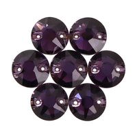 Amethyst XIRIUS Round Shape High Quality Glass Sew-on Rhinestones WholesaleRhinestone