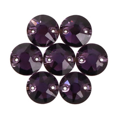 Amethyst XIRIUS Round Shape High Quality Glass Sew-on Rhinestones WholesaleRhinestone