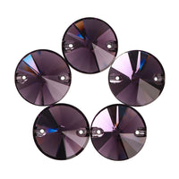 Amethyst Rivoli Shape High Quality Glass Sew-on Rhinestones WholesaleRhinestone