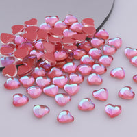 Heart Shape Red Bean Paste Flat Back Fancy Rhinestones WholesaleRhinestone