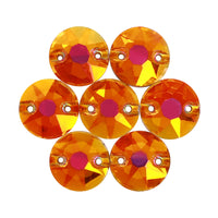 Astral Pink XIRIUS Round Shape High Quality Glass Sew-on Rhinestones WholesaleRhinestone