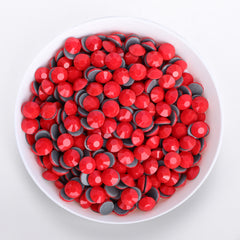 Red Porcelain Glass HotFix Rhinestones WholesaleRhinestone