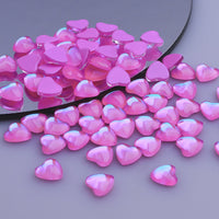 Heart Shape Mocha Purple Flat Back Fancy Rhinestones WholesaleRhinestone