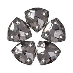 Black Diamond Trilliant Shape High Quality Glass Sew-on Rhinestones WholesaleRhinestone