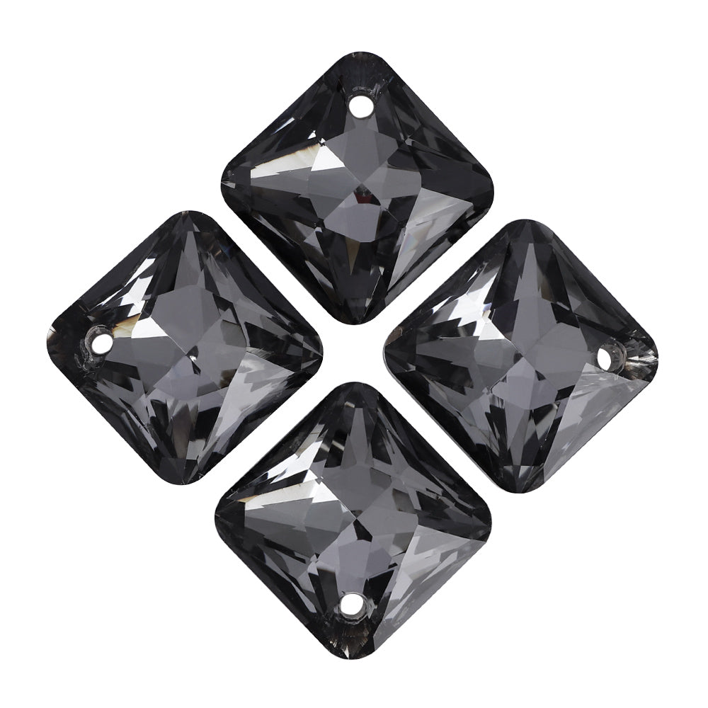 Silver Night Princess Cut High Quality Glass Rhinestone Pendant WholesaleRhinestone