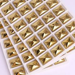 Dorado Rectangle Shape High Quality Glass Sew-on Rhinestones WholesaleRhinestone