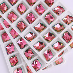 Vitrail Rose Cosmic Shape High Quality Glass Sew-on Rhinestones WholesaleRhinestone