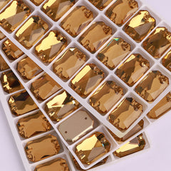 Light Smoked Topaz Octagon Shape High Quality Glass Sew-on Rhinestones WholesaleRhinestone