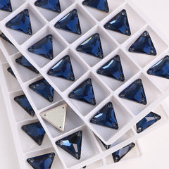 Montana Triangle Shape High Quality Glass Sew-on Rhinestones WholesaleRhinestone