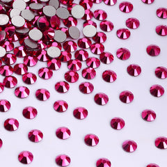 Mineral Fuchsia Glass FlatBack Rhinestones In Bulk WholesaleRhinestone