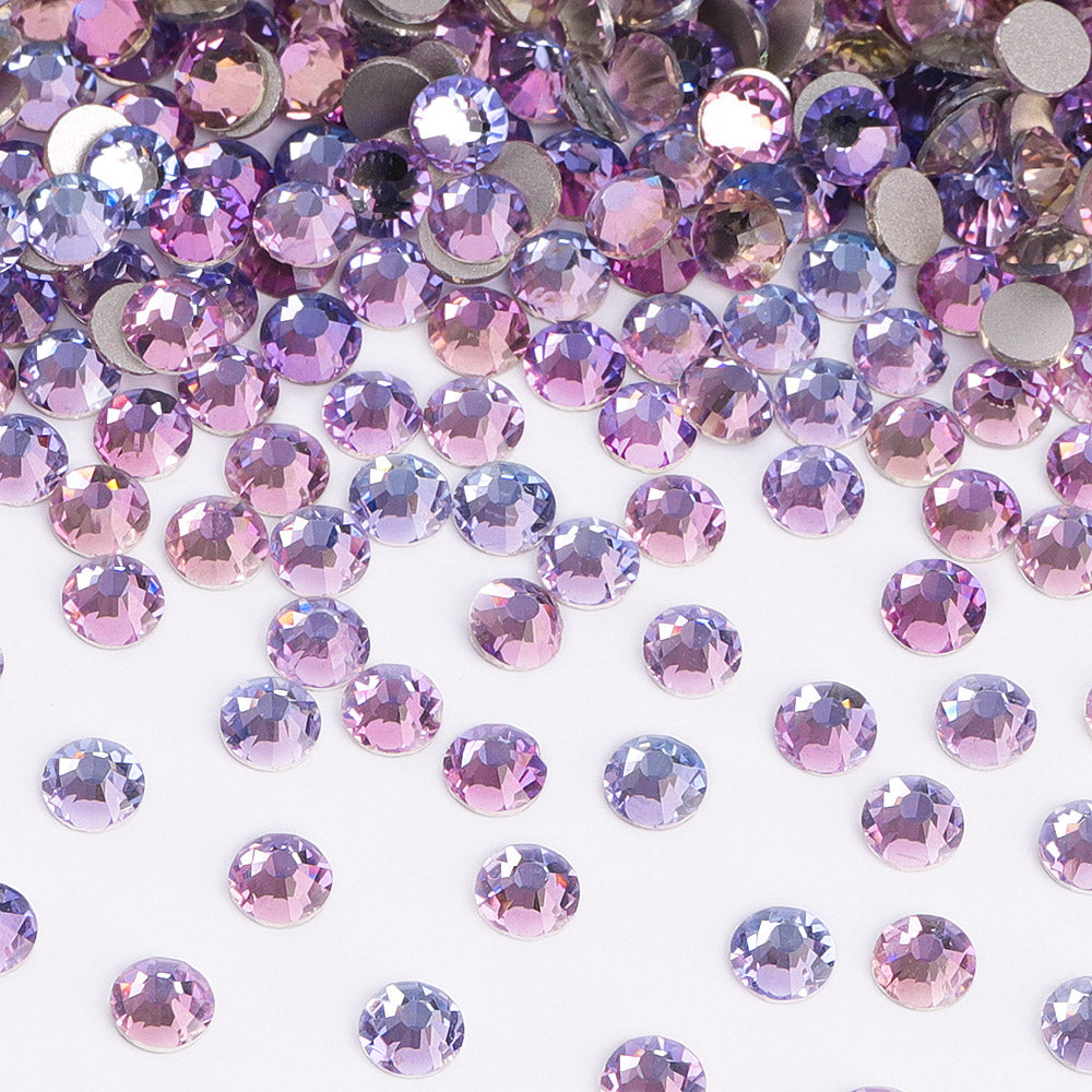 Phantom Violet Glass FlatBack Rhinestones Silver Back WholesaleRhinestone