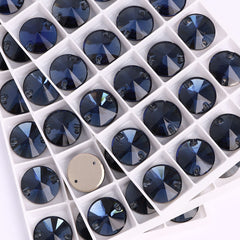 Montana Rivoli Shape High Quality Glass Sew-on Rhinestones WholesaleRhinestone