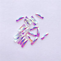 Rectangle Shape Crystal AB Unfoiled Flat Back Fancy Rhinestones WholesaleRhinestone