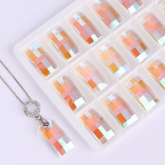 Crystal Shimmer Urban Shape High Quality Glass Rhinestone Pendant WholesaleRhinestone