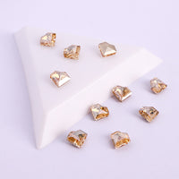 Golden Shadow Concave Heart Shape Pointed Back Fancy Rhinestones WholesaleRhinestone