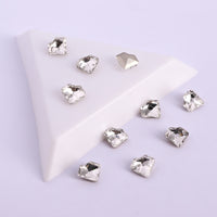 Crystal Concave Heart Shape Pointed Back Fancy Rhinestones WholesaleRhinestone