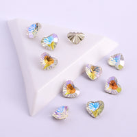 Millennium Series Heart Shape Paradise Shine Glass Pointed Back Fancy Rhinestones WholesaleRhinestone