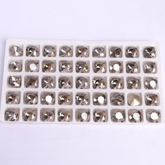 Satin Cushion Square Shape High Quality Glass Pointed Back Fancy Rhinestones WholesaleRhinestone