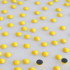 Yellow Porcelain Glass HotFix Rhinestones In Bulk WholesaleRhinestone