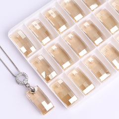 Golden Shadow Urban Shape High Quality Glass Rhinestone Pendant WholesaleRhinestone