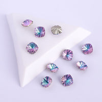 Millennium Series Round Square Shape Vitrail Light Glass Pointed Back Fancy Rhinestones WholesaleRhinestone