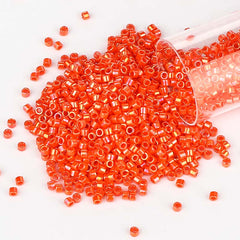 Miyuki Delica Seed Beads 11/0 Opaque Orange AB DB-161 WholesaleRhinestone