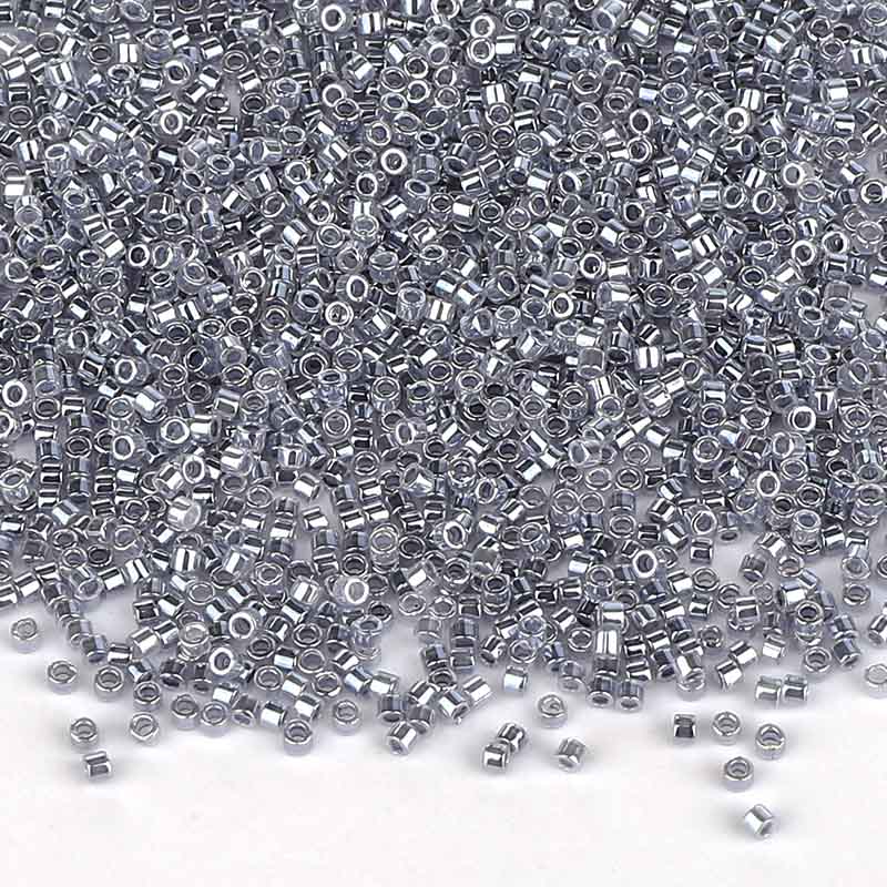 Miyuki Delica Seed Beads 11/0 Silver Gray Ceylon DB-242 WholesaleRhinestone