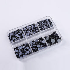 Mixed Sizes 6 Grid Box Montana Glass HotFix Rhinestones For Clothing DIY