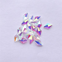 Rhombus Shape Crystal AB Unfoiled Flat Back Fancy Rhinestones WholesaleRhinestone