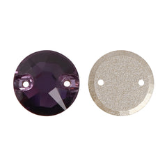 Amethyst XIRIUS Round Shape High Quality Glass Sew-on Rhinestones WholesaleRhinestone