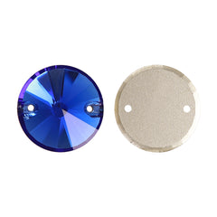 Light Sapphire Rivoli Shape High Quality Glass Sew-on Rhinestones WholesaleRhinestone