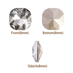 Crystal Round Square Shape Pointed Back Fancy Rhinestones WholesaleRhinestone