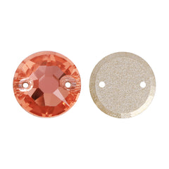 Light Peach XIRIUS Round Shape High Quality Glass Sew-on Rhinestones WholesaleRhinestone