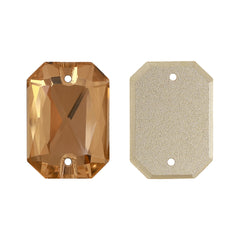 Light Smoked Topaz Octagon Shape High Quality Glass Sew-on Rhinestones WholesaleRhinestone