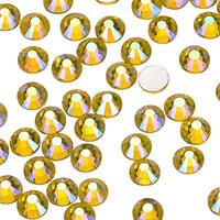 Citrine AB Glass FlatBack Rhinestones In Bulk WholesaleRhinestone