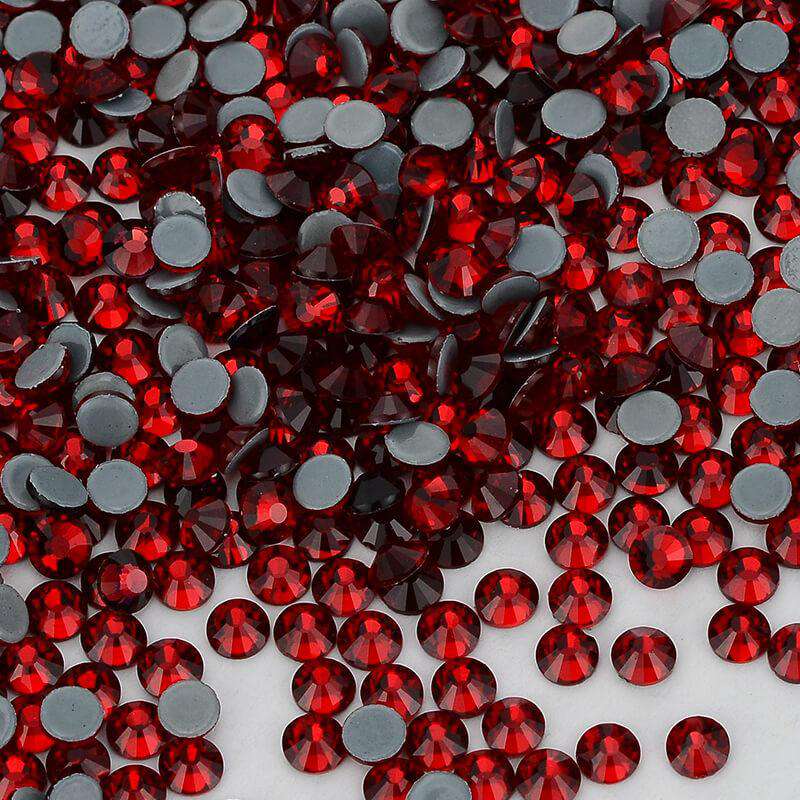  Beadsland Hotfix Rhinestones Bulk, 14400pcs Dark Red